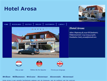 Tablet Screenshot of hotel-arosa.nl